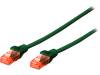 DK-1617-0025/G Patch cord; U/UTP; 6; многопров; Cu; LSZH; зеленый; 0,25м