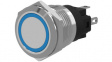 82-6153.2124 Push-button Switch, vandal proof stainless steel 22 mm 240 VAC 3 A 1 change-over
