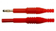 FCR6381R Вилка; "банан" 4мм; 10А; 1кВAC; красный; с передвижной крышкой