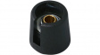 A3016049 Control knob with recess black 16 mm