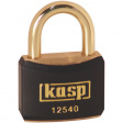 K12440BLAD Padlock, Brass, 40mm, Black