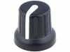 GTC6D3-16X14-B Ручка; миниатюрный,с указателем; Oоси: 6,35мм; черный