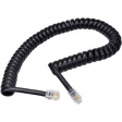 BB-202-06-S Spiral cable, RJ10 (4P4C) 2 m Black