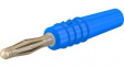 22.2618-23 In-Line Banana Plug 2mm Blue 10A 60V Gold-Plated