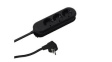 387.171 Outlet Strip SMART 3x DE Type F (CEE 7/3) Socket - DE/FR Type F/E (CEE 7/7) Plug Black 3m