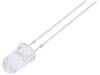 OSM5DK5111A LED; 5мм; белый теплый; 18000-22000мкд; 15°; Поверхность: выпуклая