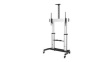 STNDMTV100 Portable Rolling TV Stand, 60 ... 100", 100kg, Black/Silver