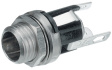 712A Applied-voltage source socket, straight 2.5 mm 5.5 mm