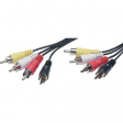 AC61-1,5M/BK-R Audio cable stereo cinch 1.5 m Black