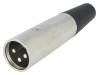 XLR-3W-2 Вилка; XLR; "папа"; PIN:3; прямой; на провод
