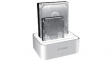 IB-120STU3-WH Docking Station 2x SATA 2.5/3.5" aluminium