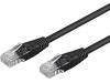 68703 Patch cord; U/UTP; 5e; многопров; CCA; ПВХ; черный; 0,25м