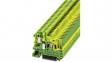 3060283 UT 4-TWIN/ 1P-PE terminal block ut screw/push-in, 0.14...6 mm2 500 v 32 a green