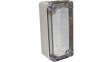 CHDX6-326C X6 Knock Out Enclosure, ABS, Transparent Lid, 80 x 180 x 85 mm, IP66/67, Grey, C