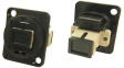 CP30216X Fiber Optic Connector in XLR Housing 2 x SC Simplex MM FT black