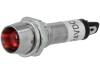 IND8-24R-B, Индикат.лампа: LED; вогнутый; 24ВDC; Отв: O8,2мм; IP40; под пайку, Ninigi