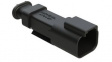 AT04-2P-SR01BLK Crimp Housing, Plug, 1 Rows, 2 Poles, Black