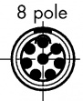 EGG.1B.308.CLL Device socket, B-series 8-pin Poles 8 6 A 315 VAC/VDC