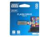 UUN2-0080S0R11 Флешка; USB 2.0; 8ГБ; серебристый; Считывание:20МБ/с