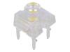 OSM54LZJC1D LED Super Flux; 7,62x7,62мм; белый теплый; 1560?2180мкд; 120°