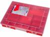 W-457230 Контейнер: коробка с перегородками; 370x295x58мм; красный