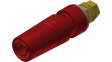 SAB 2600 G M4 Au red Laboratory socket diam. 4 mm Red CAT II 42 mm
