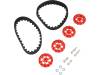 30T TRACK SET - RED, Гусеницы; красный; Ось: D профиль; Кол-во шт: 2; на корпус,винтами, POLOLU