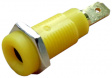 KPG-4A YELLOW N Laboratory socket diam. 4 mm yellow