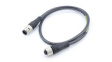 1200060049 Micro-Change (M12) Double-Ended Cordset 4 Poles Male (Straight) to Female (Strai