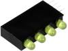 H30D-4YD, LED; в корпусе; Кол-во диод:4; 3мм; THT; желтый; 13-20мкд; 80°, Lucky Light