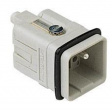 CQM 05 CQ , 5 poles + earth, male insert, for male contacts 16A, EN 61984 (2001-11)