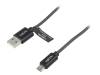 CU0132 Кабель; вилка USB A,вилка micro USB B; 1м; серый