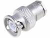 301-201-040 (BNC-75/2-RG59/W1.04) Вилка; BNC; "папа"; прямой; 75Ом; RG59; резьбовой (clamp); тефлон