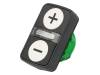 ZB5AW7A1715 Switch: double; 1-position; 22mm; white/white; IP66; O22mm