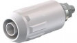 66.9684-29 Safety Socket _4mm White 20A 1kV Nickel-Plated