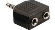 VLAB22945B Audio Adapter, 1 x Jack Plug Stereo 3.5 mm, 3.5 mm