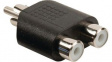 CAGB24940BK Subwoofer Adapter RCA Plug - 2x RCA Socket