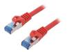 CQ3044S Patch cord; S/FTP; 6a; многопров; Cu; LSZH; красный; 1,5м