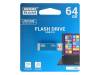 UCU2-0640B0R11 Флешка; USB 2.0; 64ГБ; синий; Считывание:20МБ/с; Запись:5МБ/с