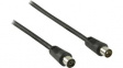 CSGP40000BK30 Coax Cable 90dB Coax Male - Coax Female 3m Black