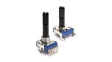 PRS14R-20022-103A3 Dual Rotary Potentiometer, Plastic Shaft 10kOhm, 50mW, Â±20 %