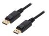 CV0032, Кабель; вилка DisplayPort, с обеих сторон; 5м; черный, LOGILINK