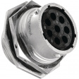 RT0718-8SNH Jam nut receptacle 8P