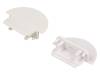 A3060001, Заглушка для профилей LED; белый; ABS; Назначение: GROOVE14, TOPMET