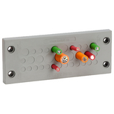 KEL-DPZ 24/25 ATEX, Cable entry plate ATEX 147 x 58 mm IP66 Ex No. of leads=25, Icotek