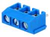 EBBA-03-C-SS-BU Клеммник; 5мм; угловой 90°; 1,5мм2; Контактные группы:3; 16А; 250В