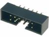 T823-112A1S100HEU Гнездо; IDC; "папа"; PIN:12; прямой; THT; позолота; 2мм; Цвет: черный
