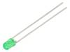 TLHG4205, LED; 3мм; зеленый; 16-20мкд; 44°; Поверхность: выпуклая; Шаг:2,54мм, Vishay Semiconductors