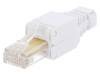 MP0026 Вилка; RJ45; PIN:8; Кат:5e; с амортизатором; Конфиг.выводов:8p8c