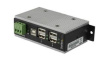HB20A4AME Industrial USB Hub with ESD & Surge Protection; 4x USB A Socket/USB B Socket/Te